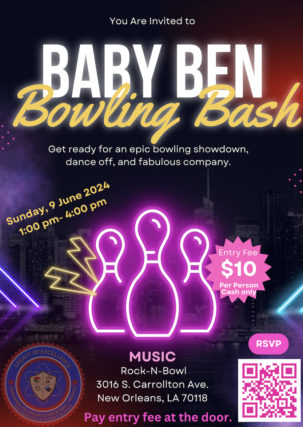 MUSIC Rock-N-Bowl 3016 S. Carrollton Ave. New Orleans, LA 70118 Pay entry fee at the door.